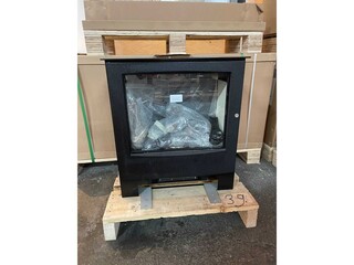 Elektrische kachel Mendip, Woodland Electric, Zwart